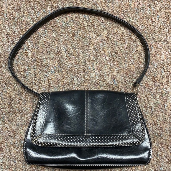 Liz Claiborne Vintage classic blk clutch purse - Picture 2 of 9